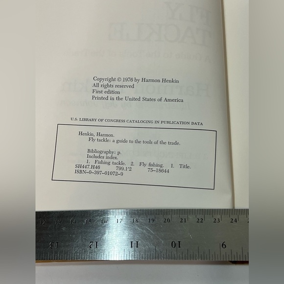 Fly Tackle Harmon Henkin A Guide to the Tools of the Trade 1976 1st Edition VTG - Picture 10 of 11
